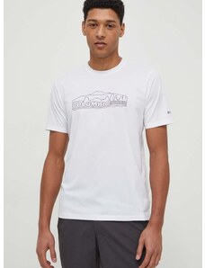 Columbia sportos póló Legend Trail fehér, nyomott mintás, 2036533