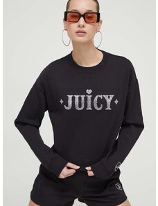 Juicy Couture felső fekete, női, nyomott mintás