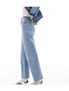 ASOS Tall ASOS DESIGN Tall cropped easy straight jean in tinted blue