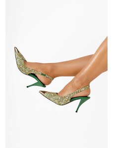 Zapatos Sagria zöld női körömcipők