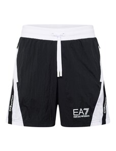 EA7 Emporio Armani Sportnadrágok vízszín / fekete / fehér
