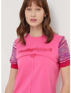 Desigual t-shirt női, rózsaszín