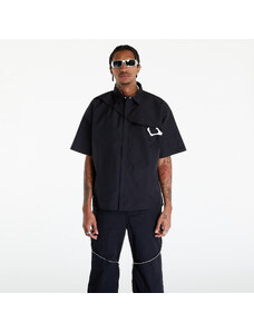 Férfi ing HELIOT EMIL S/S Nylon Shirt W. Carabiner Black
