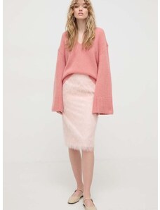 By Malene Birger gyapjú pulóver női, rózsaszín