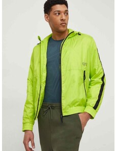 EA7 Emporio Armani rövid kabát férfi, zöld, átmeneti, oversize