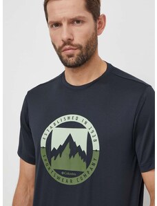 Columbia t-shirt fekete, férfi, nyomott mintás, 2071731