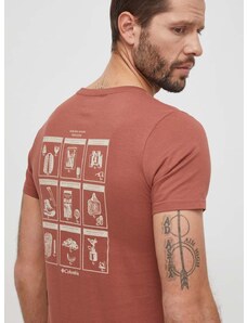 Columbia pamut póló sötétkék, férfi, nyomott mintás, 1934824