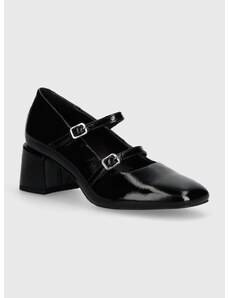 Vagabond Shoemakers bőr flip-flop ADISON fekete, magassarkú, 5739-160-20