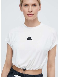 adidas t-shirt női, bézs, IS3022