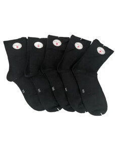 Mr.Pamut gumi nélküli NŐI zokni 5 páras csomagban, fekete