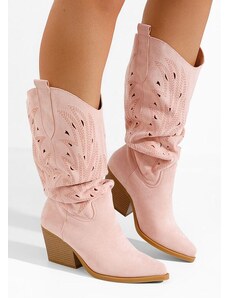 Zapatos Indaia rózsaszín cowboy csizma női