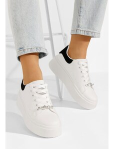 Zapatos Ellianna fehér telitalpú platform sneaker