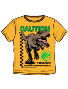 KORREKT WEB Jurassic World Caution gyerek rövid póló, felső 6 év/116 cm