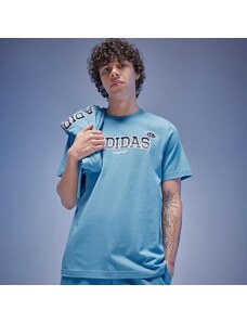 Adidas Póló Gb Tee Graphic Badge Férfi Ruhák Pólók IZ0012 Kék