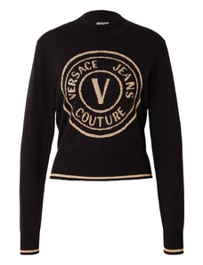 Versace Jeans Couture Pulóver világos bézs / fekete