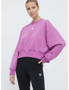 adidas Originals felső Adicolor Essentials Crew Sweatshirt rózsaszín, női, sima, IR5975