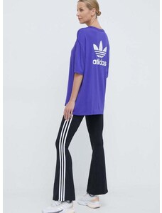 adidas Originals t-shirt Trefoil Tee női, lila, IR8065