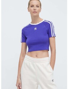 adidas Originals t-shirt 3-Stripes Baby Tee női, lila, IP0661