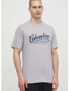Columbia pamut póló szürke, mintás, 2022181
