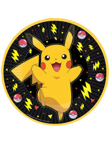 Pokémon papírtányér thunder 8 db-os 23 cm