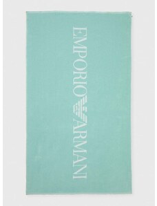 Emporio Armani Underwear pamut törölköző türkiz