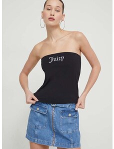 Juicy Couture top női, nyitott hátú, fekete