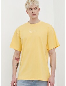 Karl Kani pamut póló sárga, férfi