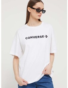 Converse pamut póló női, bézs