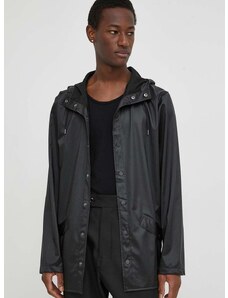 Rains rövid kabát 12010 Jackets fekete, átmeneti