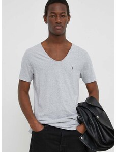 AllSaints t-shirt Tonic szürke, férfi, sima
