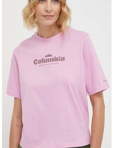 Columbia pamut póló rózsaszín, 1992085