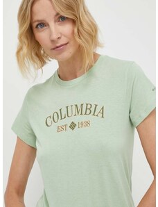 Columbia t-shirt női, zöld, 1992134