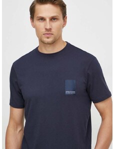 Armani Exchange pamut póló férfi, nyomott mintás
