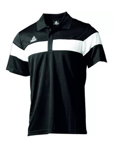 Peak Striped Polo Shirt Black
