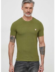 Guess t-shirt zöld, férfi, sima, M2YI24 J1314