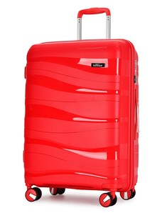 BONTOUR FLOW piros nagy bőrönd L
