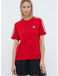 adidas Originals t-shirt 3-Stripes Tee női, piros, IR8050