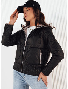 BASIC Bézs-fekete megfordítható steppelt kabát FALES TY4205