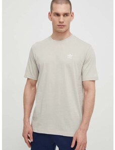 adidas Originals pamut póló Essential Tee szürke, férfi, nyomott mintás, IR9689