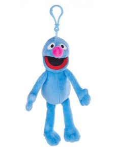 Sesame Street Szezám utca Grover bagclip plüss – 18 cm