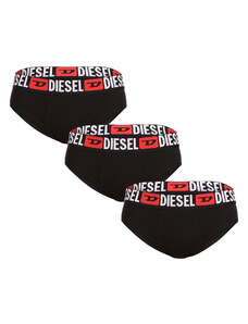 3PACK fekete Diesel női alsók