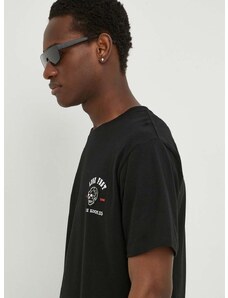 The Kooples t-shirt fekete, férfi, nyomott mintás, HTSC28018K