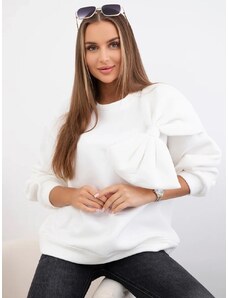 KS Stílusos női pulóver 9797 fehér