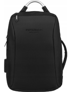 Peterson fekete hátizsák USB porttal PTN 2304