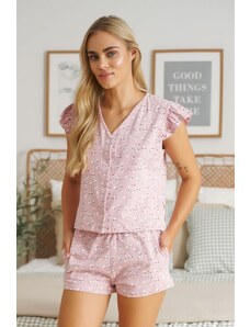 Doctor Nap világos rózsaszín pizsama fodrokkal