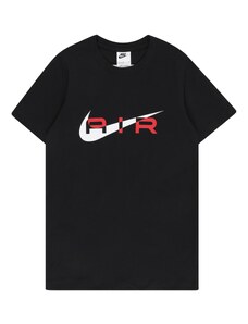 Nike Sportswear Póló 'AIR' piros / fekete / fehér