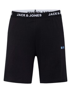 JACK & JONES Pizsama nadrágok 'FRED' tengerészkék / világoskék / fekete / fehér