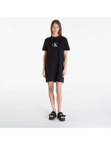 Ruhák Calvin Klein Jeans Satin Ck T-Shirt Dress Black