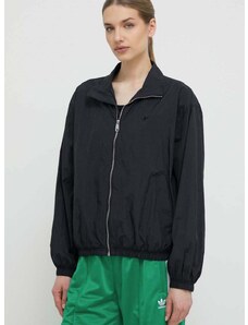 adidas Originals rövid kabát női, fekete, átmeneti, oversize, IT6726