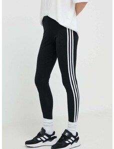 adidas Originals legging 3 Stripes Tigh fekete, női, nyomott mintás, IB7383